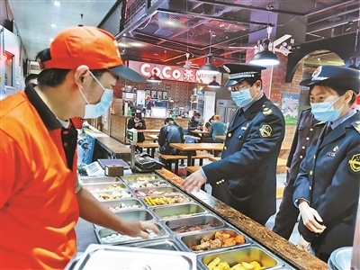 石景山區對美食城 開展專項督導檢查